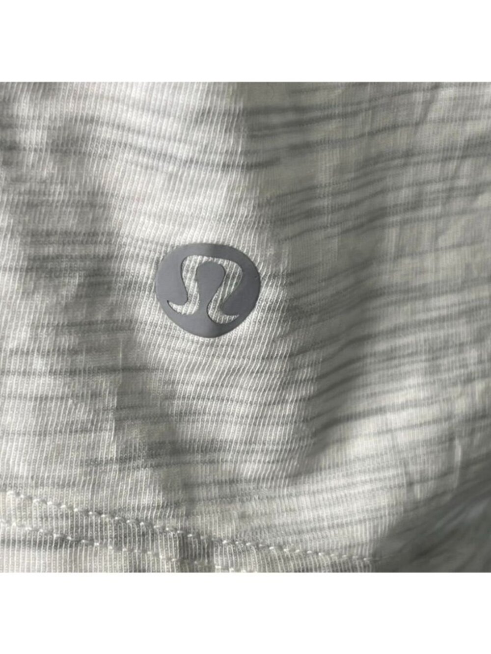 Lululemon Back In Action Long Sleeve Shirt Heathered Gray Space Dye Relaxed 12 - Picture 4 of 7